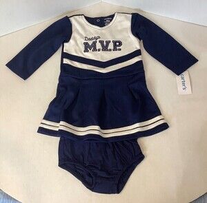 Carter's Girls Daddy's MVP Cheerleader Dress Outfit Halloween Costume 18 Months